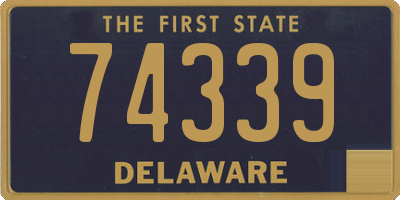 DE license plate 74339