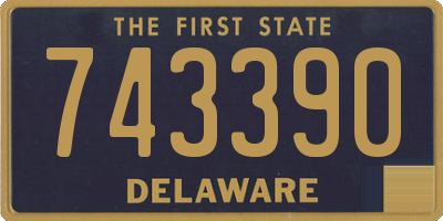 DE license plate 743390