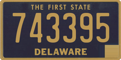 DE license plate 743395