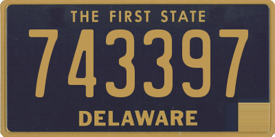 DE license plate 743397