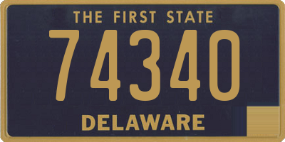 DE license plate 74340