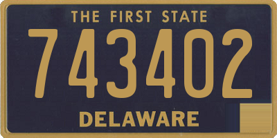 DE license plate 743402