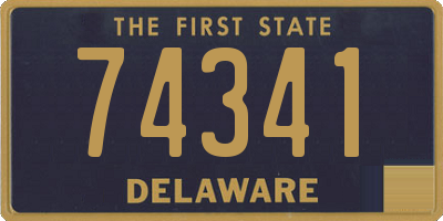 DE license plate 74341