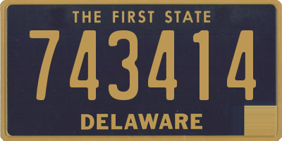 DE license plate 743414