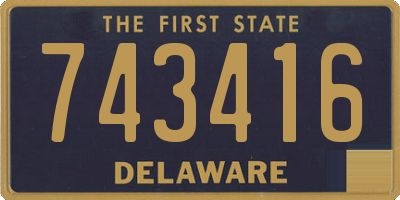 DE license plate 743416