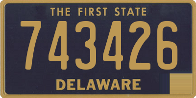 DE license plate 743426