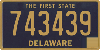 DE license plate 743439