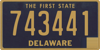DE license plate 743441