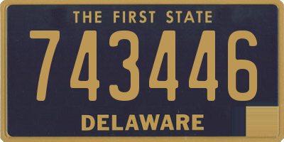 DE license plate 743446