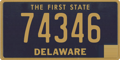 DE license plate 74346