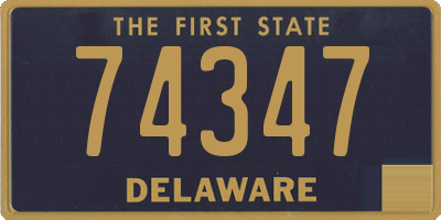 DE license plate 74347