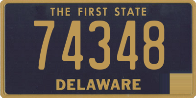 DE license plate 74348