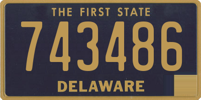 DE license plate 743486