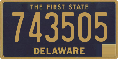 DE license plate 743505