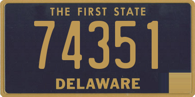 DE license plate 74351