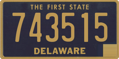 DE license plate 743515