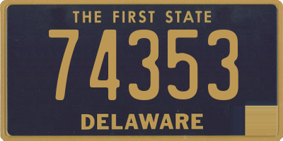 DE license plate 74353