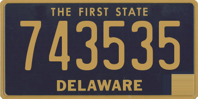 DE license plate 743535