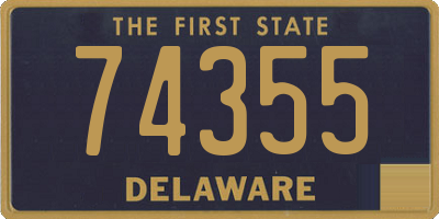 DE license plate 74355