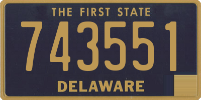 DE license plate 743551