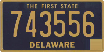 DE license plate 743556