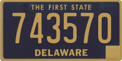 DE license plate 743570