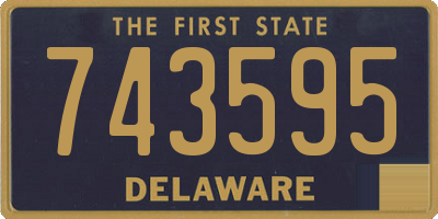 DE license plate 743595