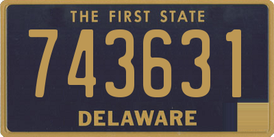 DE license plate 743631