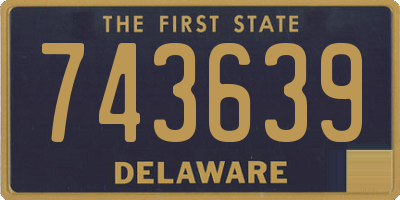 DE license plate 743639