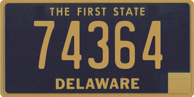 DE license plate 74364