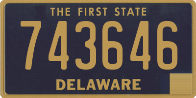 DE license plate 743646