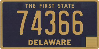 DE license plate 74366