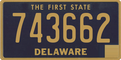 DE license plate 743662