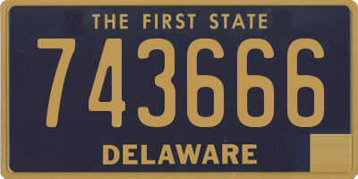DE license plate 743666