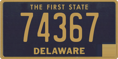 DE license plate 74367