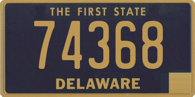 DE license plate 74368