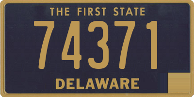 DE license plate 74371