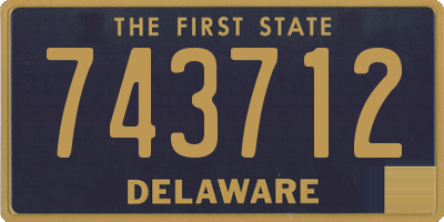 DE license plate 743712