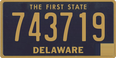 DE license plate 743719