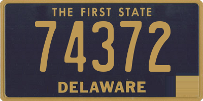 DE license plate 74372