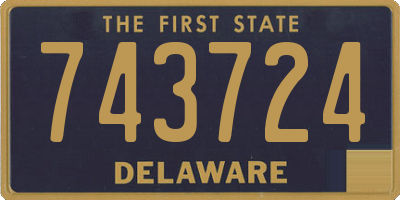 DE license plate 743724