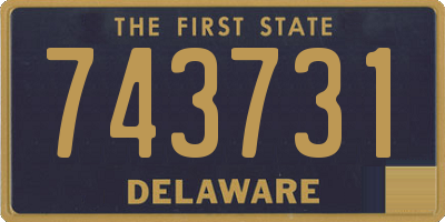 DE license plate 743731