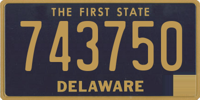 DE license plate 743750