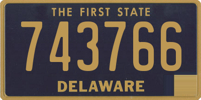 DE license plate 743766