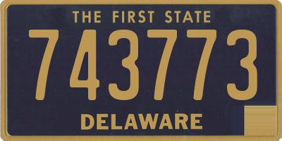 DE license plate 743773