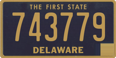 DE license plate 743779