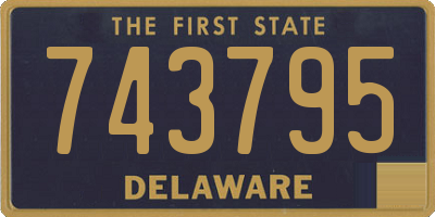 DE license plate 743795