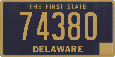 DE license plate 74380