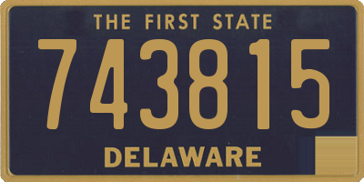 DE license plate 743815