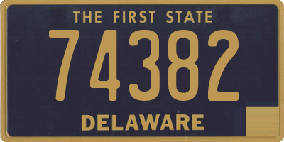 DE license plate 74382